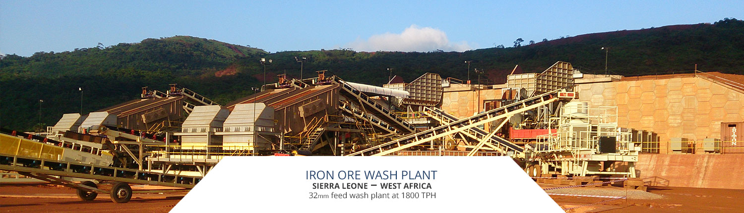 Iron ore wash plant in Sierra Leone